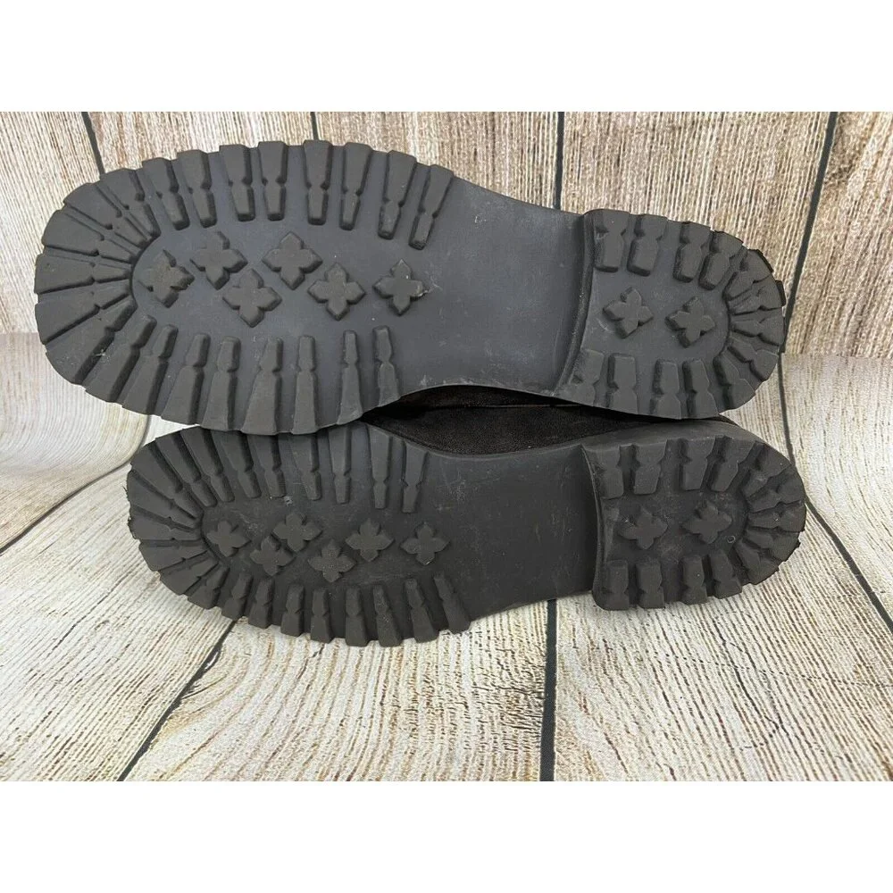 High Sierra Suede Women Loafers Moccasin 8.5M Chocolate Brown Casual Comfort‎